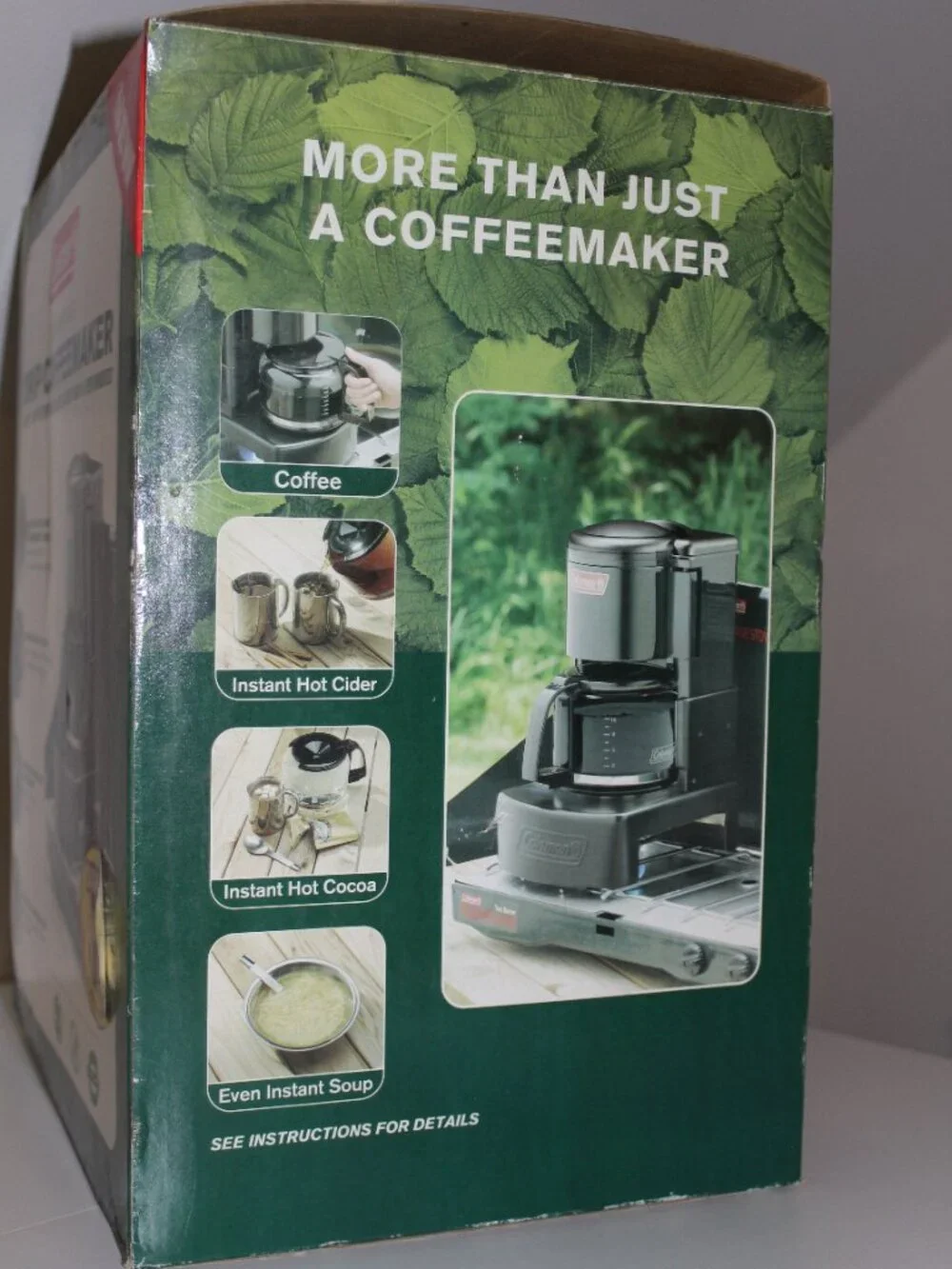 Coleman Camping 10 Cup Drip Coffee Maker Camp Stove Top Filter Basket Brand New